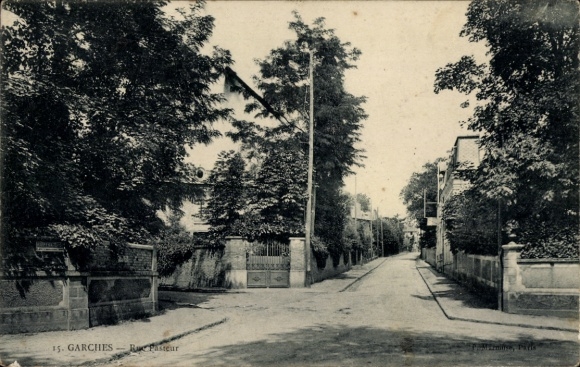 Postcard Garches Hauts de Seine, Rue Pasteur