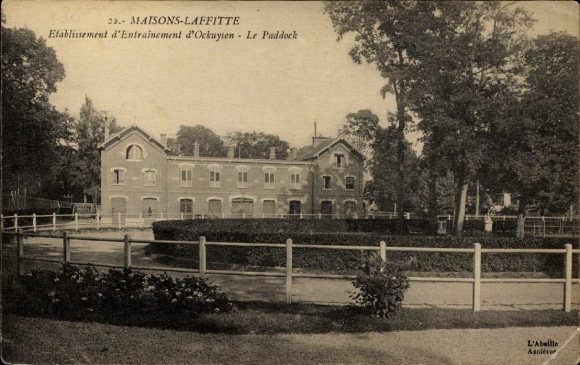 Postcard Maisons Laffitte Yvelines, Etablissement d'Entrainement d'Ockuysen, Le Paddock