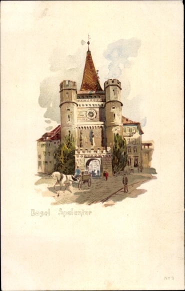 lito Bâle Basel Miasto Szwajcaria, Spalentor