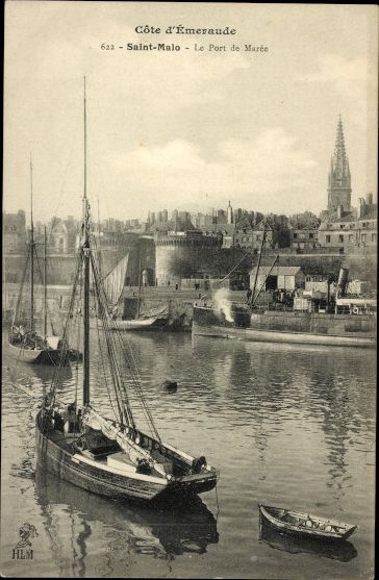10 alte AK Saint Malo Ille de Vilaine Bretagne, verschiedene Ansichten