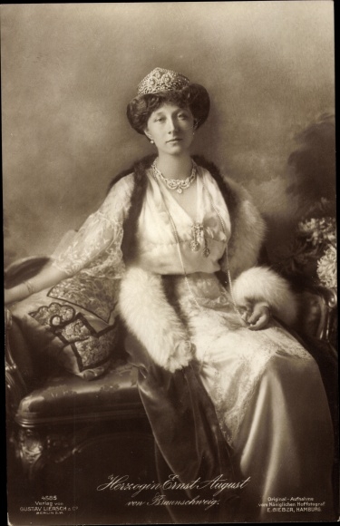 Ak Prinzessin Victoria Luise von Preußen, Herzogin von Braunschweig, Portrait