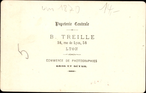 CdV Lyon Rhône, um 1870, City Hall