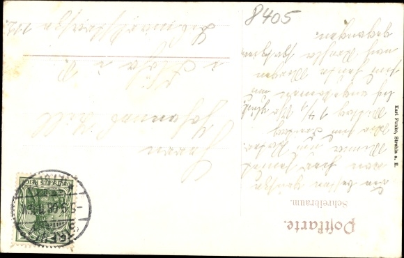Postcard Strehla on the Elbe in Saxony, Schlossstrasse, town hall, castle, Inn zum Schwan
