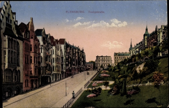 KP Flensburg, budynki mieszkalne przy Tosbystraße, Park