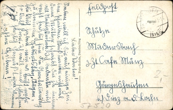 Postcard Emmerzhausen in the Westerwald, Panorama