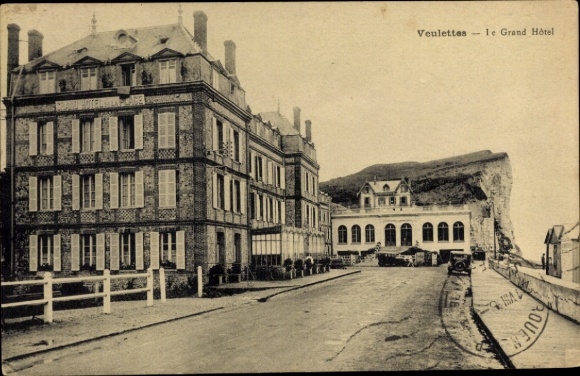 Postcard Veulettes Seine Maritime, Grand Hotel