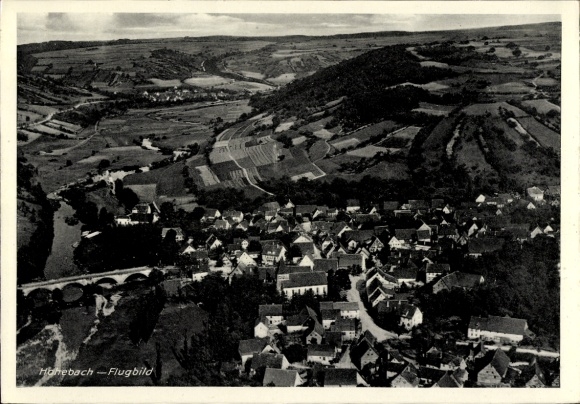 KP Hohebach Dörzbach an der Jagst Württemberg, zdjęcie lotnicze, most