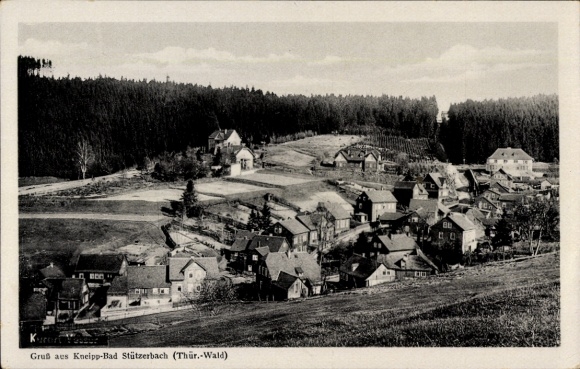 Postcard Stützerbach Ilmenau Thuringian Forest, general view