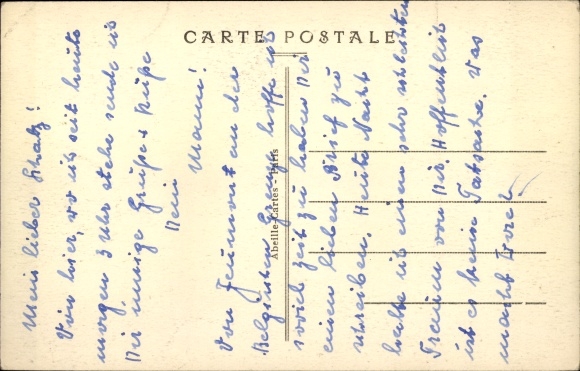Postcard Argenteuil Yonne, The Sorting Station
