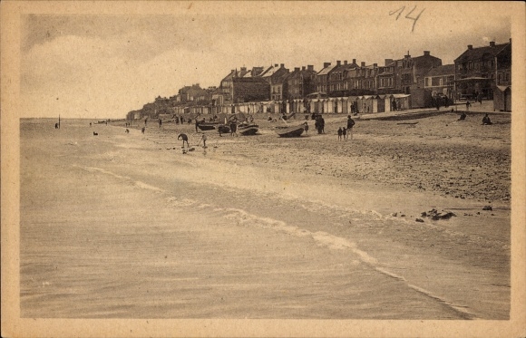 Ak Langrune sur Mer Calvados, La Plage
