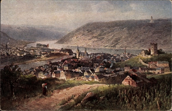 Artist PC Astudin, Bingen am Rhein, general view of the city
