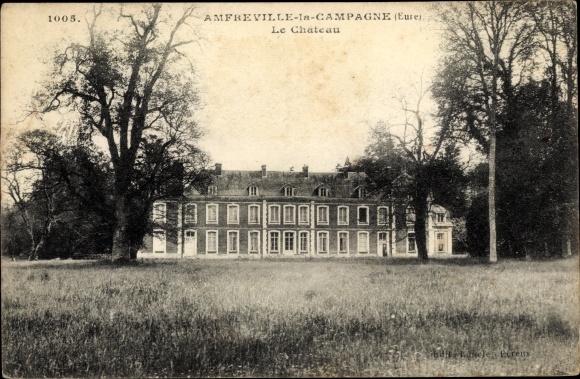 Postcard Amfreville la Campagne Eure, Le Chateau