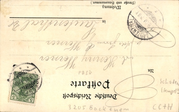 litho Königsdahlum Bockenem Nedersaksen, herberg, school, kerk, Tillsburg