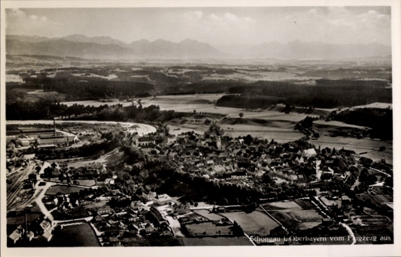 Ak Schongau in Opper-Beieren, luchtfoto
