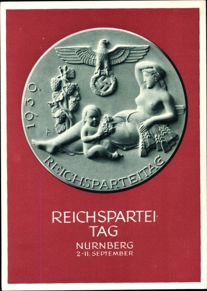 Ganzsachen Ak Nürnberg, Reichsparteitag 1939, Reichsparteitag des Friedens