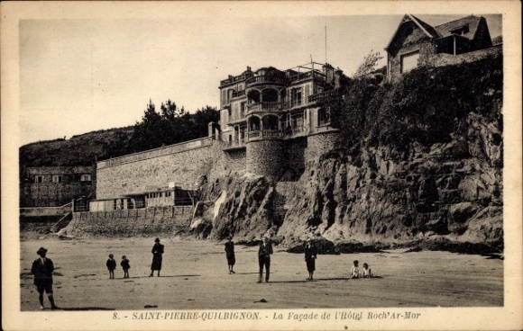 CPA Saint-Pierre-Quilbignon Finistère, La Façade de l'Hôtel Roch'Ar-Mor