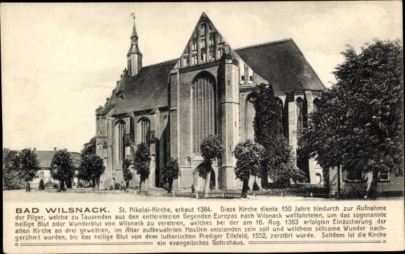 Postcard Bad Wilsnack in the Prignitz, St. Nikolaikirche
