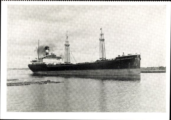 foto stoomboot Ernst Hugo Stinnes in het Königsberg Zeekanaal, Hugo Stinnes Shipping Company