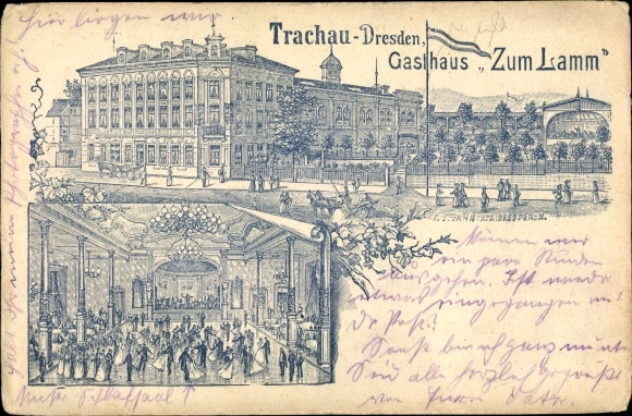 Chromo-Litho Dresden Northwest Trachau, Inn zum Lamm