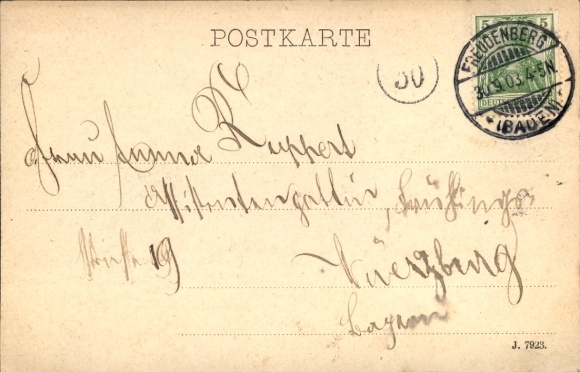 Postcard Freudenberg in der Mark, Panorama