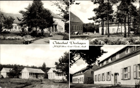 Postcard Ostseebad Dierhagen, FDGB home Ernst Moritz Arndt