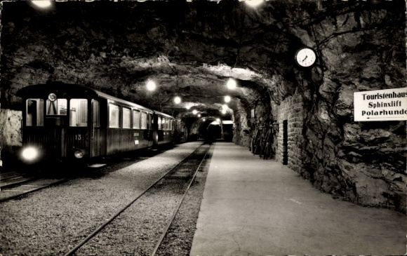Ak Kanton Bern, Jungfraubahn, Station Jungfraujoch