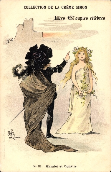 Artist PC Famous Couples, Hamlet and Ophelie, Collection de la Creme Simon