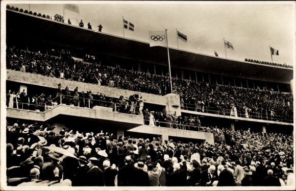 PC Berlin, Reichssportfeld, Olympic Stadium, leader&#39;s box, opening of the 1936 Olympic Games
