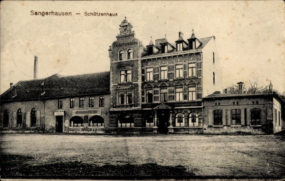Postcard Sangerhausen am Harz, Schützenhaus