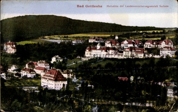 Ak Bad Gottleuba in Saksen, sanatorium van het Staatsverzekeringsinstituut van Saksen