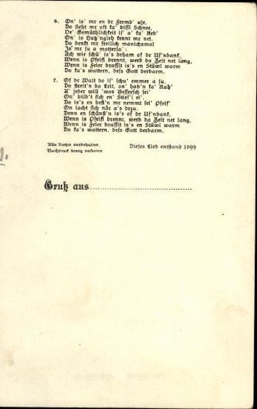 31 individual song cards, Anton Günther