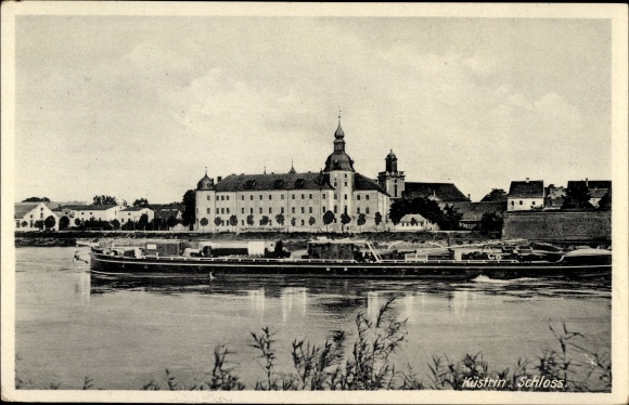 KP Kostrzyn nad Odrą Cüstrin Küstrin Ostbrandenburg, zamek, statek