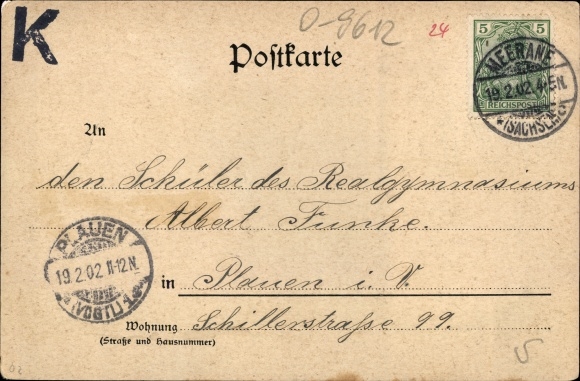 Postcard Meerane in Saxony, amateur club festival 1900, future new town hall, 1850, 1900, 1950