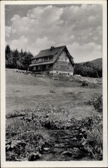 Postcard Oberschönau Steinbach Hallenberg im Thüringer Wald, Waldhotel Oberhof