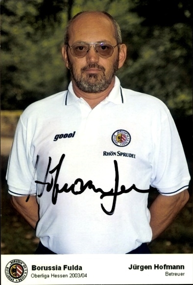 Autogrammkarte Betreuer Jürgen Hofmann, SC Borussia Fulda, Autogramm