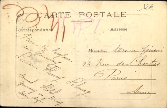 Embossed Passepartout PC Gournay-en-Bray Seine Maritime, Les Pavillons et le Faubourg de Paris