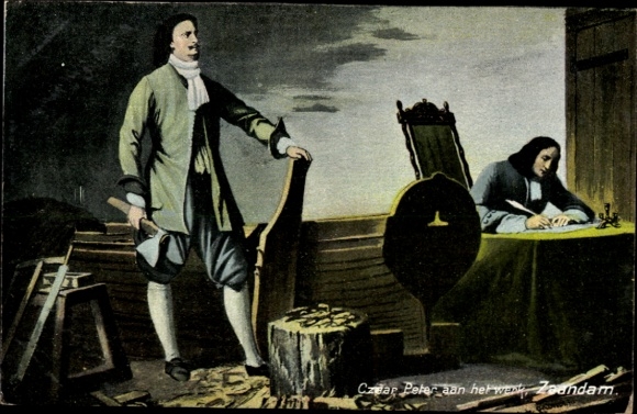 Ak Zar Peter I von Russland als Tischler, Zaandam