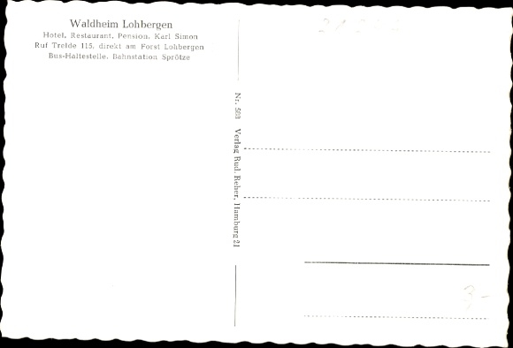 Postcard Sprötze Buchholz in der Nordheide, Waldheim Lohbergen