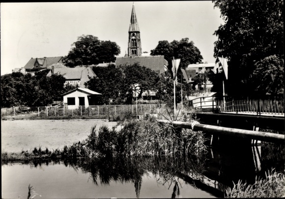Postcard Warin in Mecklenburg, Bridge of Sighs