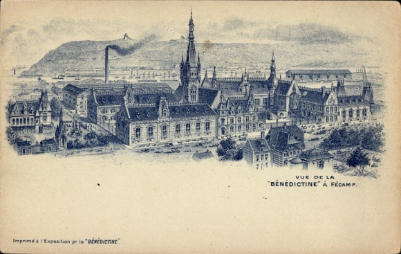 Litho Fécamp Seine Maritime, Fabrik Benedictine