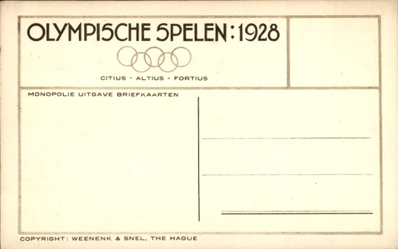 PC Amsterdam Olympic Games 1928, football, Uruguay