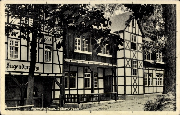 Ak Saalfeld an der Saale Thüringen, Jugendherberge