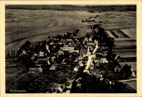 PC Wullenstetten Sending in Swabia, aerial photograph