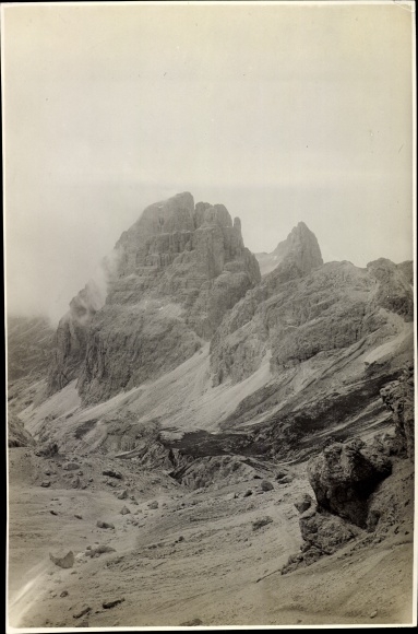 foto Zuid-Tirol Italië, Rosengartenspitze in de Dolomieten, 1912