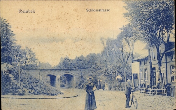 Postcard Reinbek in Schleswig-Holstein, Schlossstrasse