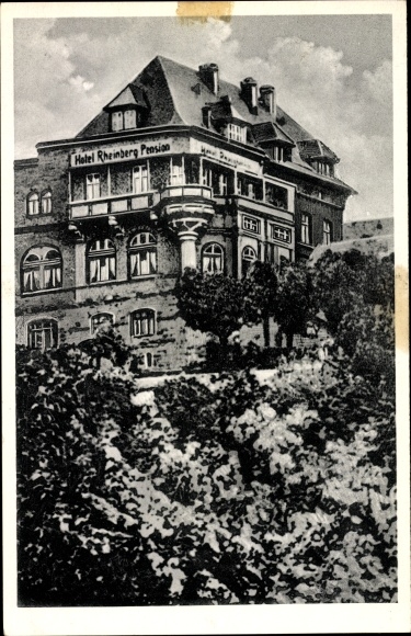 Postcard Koblenz in Rhineland Palatinate, Hotel Pension Rheinberg, general view