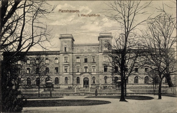 Postcard Merxhausen Bad Emstal in Hesse, 1st main building