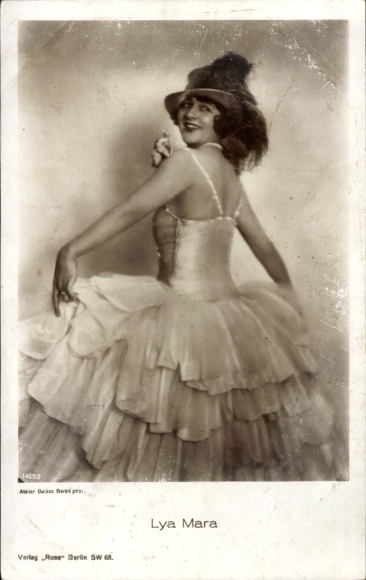 Postcard actress Lya Mara, portrait