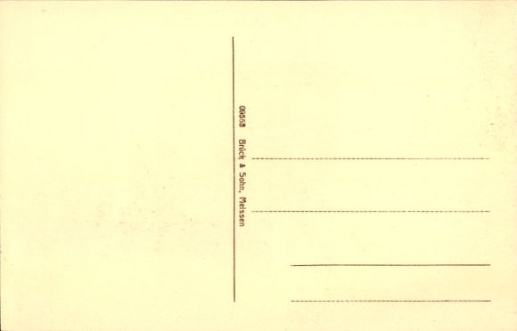 Postcard Burgstädt in Saxony, Bahnhofstrasse and Karolinenstrasse