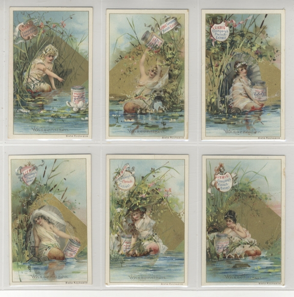 Liebig picture series A 173 S 286 water mermaids, 1890